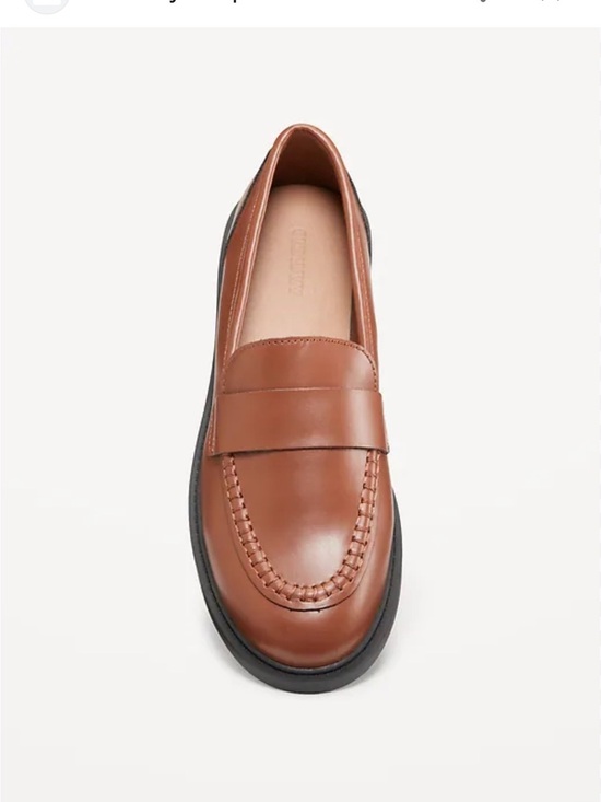 32 Shoes - Old Navy Classic Cognac Brown Penny Loafers Women's Size 10 NEW